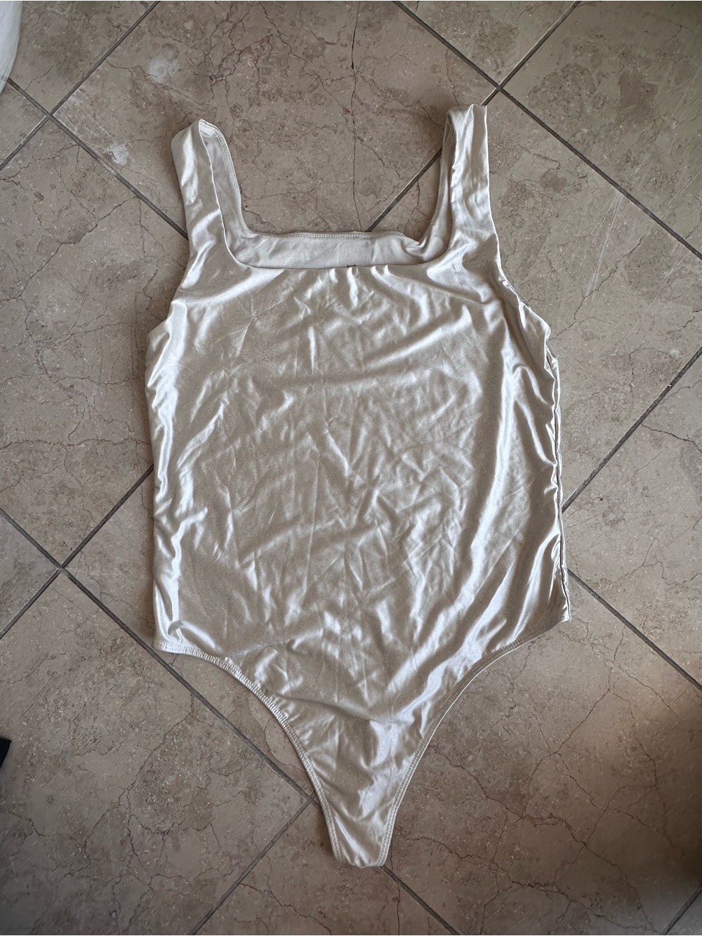 House of Harlow Satin Tank One-Piece Bodysuit